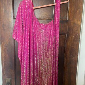 Show Me Your MuMu Sequin Pink Dress.
